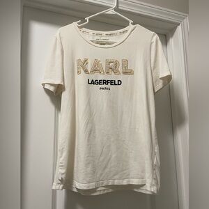 Karl Lagerfeld White T-Shirt
